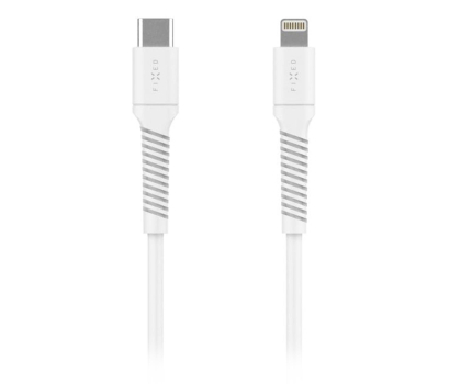 Kabel FIXED Liquid Silicone Cable USB-C-Lightning, 1,2m USB 2.0, PD 60W FIXDLS2-CL12-WH